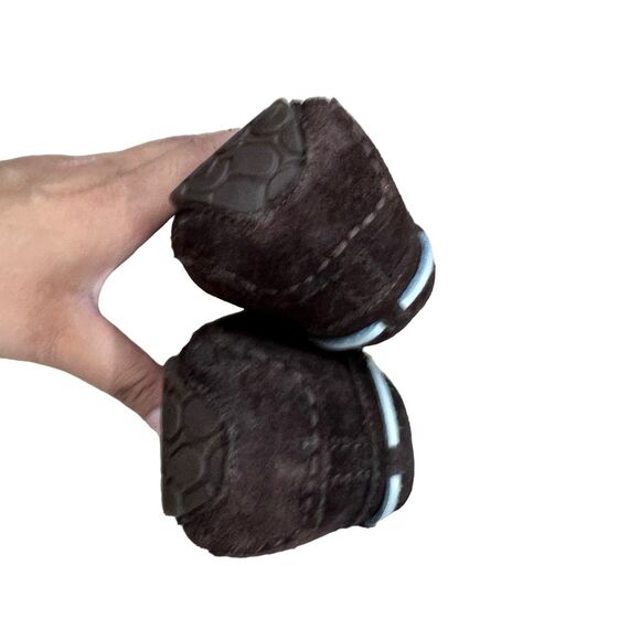 UGG Dakota Brown Suede Shearling Lined Moccasin Slippers Womens 5 - Picture 9 of 12